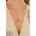 Emerald Necklace - White Gold