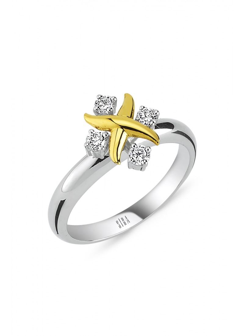 X Ring - White Gold