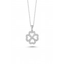 Clover Necklace - White Gold
