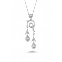 Cherry Mod Necklace - White Gold
