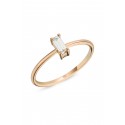 Baguette Engagement Ring - Rose