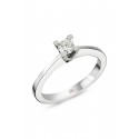 Solitaire Wedding Rings - White Gold