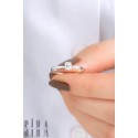 Oval Solitaire Ring - White Gold