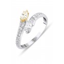 Double Marquise Ring - White Gold