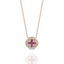 Ruby Necklace - Rose