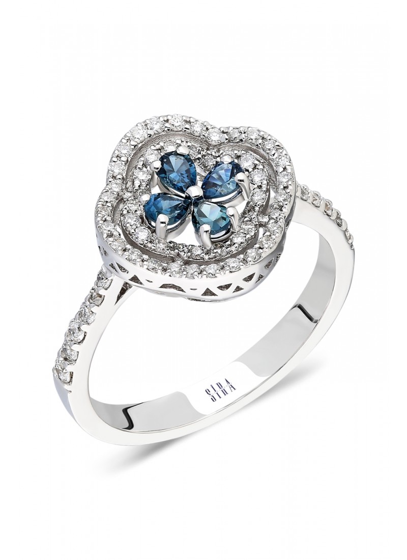 Sapphire Ring - White Gold