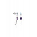 Amethyst Earring - White Gold