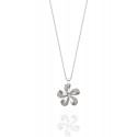 Daisy Necklace - White Gold