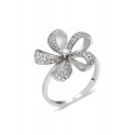 Daisy Ring - White Gold