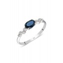 Sapphire Ring - White Gold