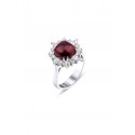 Tourmaline Diamond Ring - White Gold